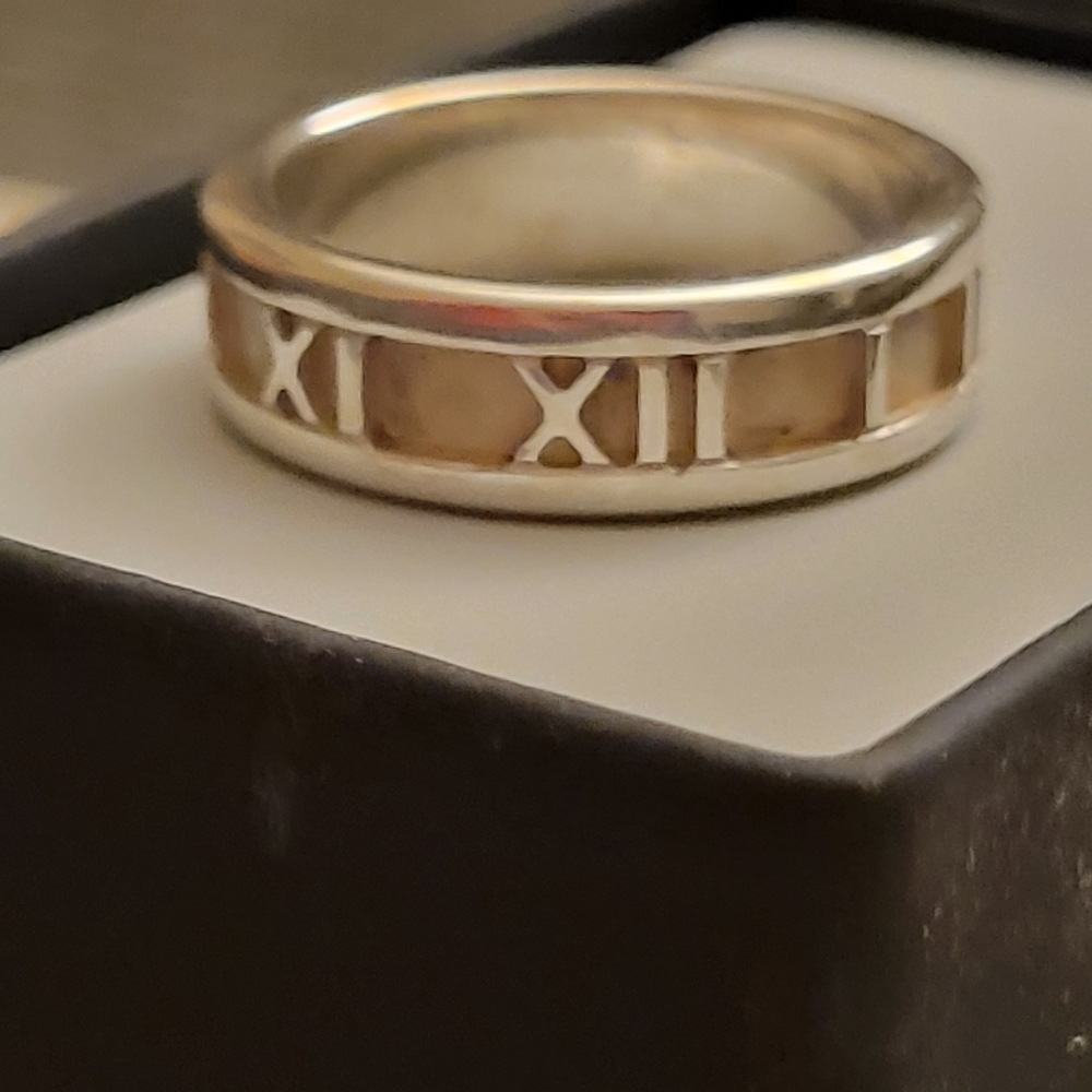 Tiffany & Co Sterling Sliver Atlas Band Ring
